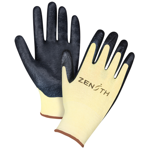 Gants r&eacute;sistants &agrave; la coupe avec prise sup&eacute;rieure, Taille Grand/9, Calibre 13, Rev&ecirc;tement Mousse de nitrile, Enveloppe en Aramide, ANSI/ISEA 105 niveau 3/EN 388 niveau 5 EastCoast Offshore Supplies