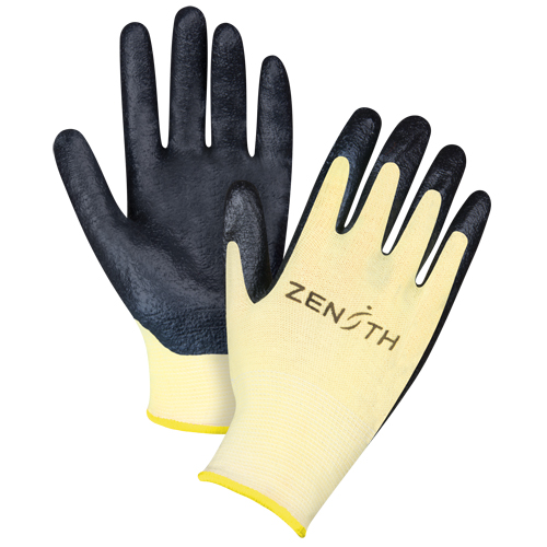 Gants r&eacute;sistants &agrave; la coupe avec prise sup&eacute;rieure, Taille 2T-Grand/11, Calibre 13, Rev&ecirc;tement Mousse de nitrile, Enveloppe en Aramide, ANSI/ISEA 105 niveau 3/EN 388 niveau 5 EastCoast Offshore Supplies