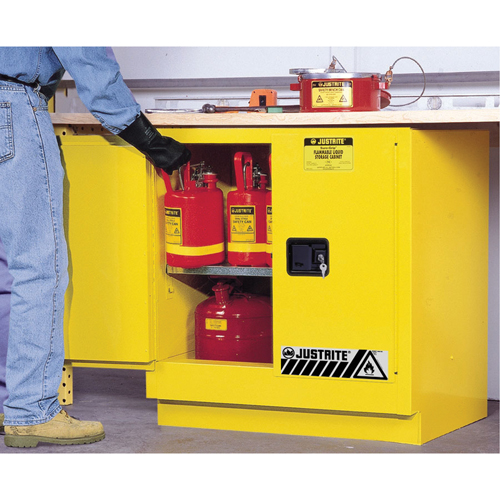 Sure-Grip&reg; EX Undercounter Flammable Safety Cabinet, 22 gal., 2 Door, 35" W x 35" H x 22" D EastCoast Offshore Supplies