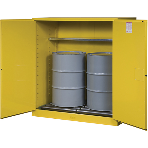Armoires Sure-Grip EX pour entreposage de barils &agrave; la verticale, Capacit&eacute; de 110 gal. US, 2 barils, Jaune EastCoast Offshore Supplies