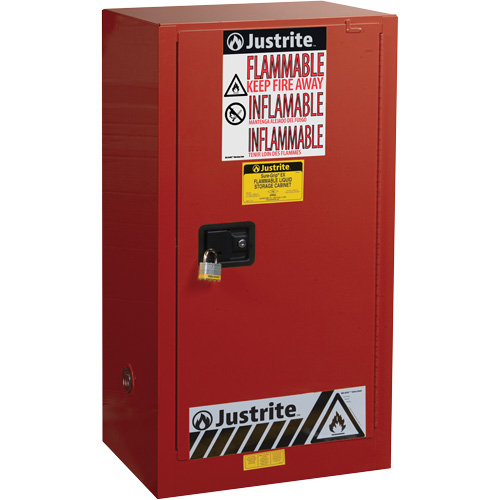Sure-Grip&reg; EX Combustibles Safety Cabinet for Paint and Ink, 20 gal., 2 Shelves EastCoast Offshore Supplies