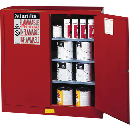 Sure-Grip&reg; EX Combustibles Safety Cabinet for Paint and Ink, 40 gal., 3 Shelves EastCoast Offshore Supplies