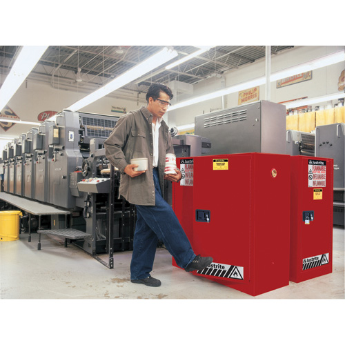 Sure-Grip&reg; EX Combustibles Safety Cabinet for Paint and Ink, 40 gal., 3 Shelves EastCoast Offshore Supplies