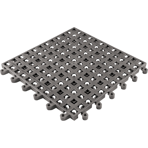 Tapis Ergodeck tout usage No 564 & No 566, PVC, 1-1/2' la c, 1-1/2' lo, 7/8" &eacute;paisseur, Charbon EastCoast Offshore Supplies