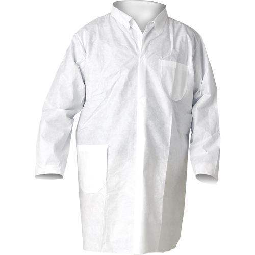 KleenGuard A20 Lab Coats, SMS, White, Medium EastCoast Offshore Supplies
