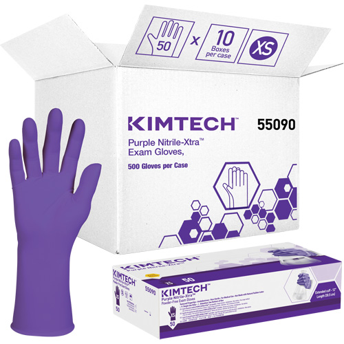 Kimtech Examination Gloves, X-Small, Nitrile, 6-mil, Powder-Free, Purple, Class 2 EastCoast Offshore Supplies