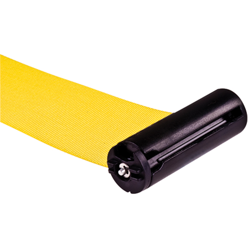 Poteau r&eacute;cepteur pour barri&egrave;res sur pieds pour le contr&ocirc;le des foules, Hauteur de 35", Jaune EastCoast Offshore Supplies