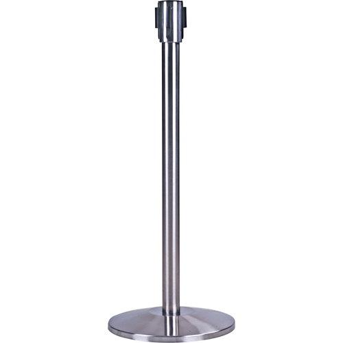 Poteau r&eacute;cepteur pour barri&egrave;res sur pieds pour le contr&ocirc;le des foules, Hauteur de 35", Acier inoxydable EastCoast Offshore Supplies
