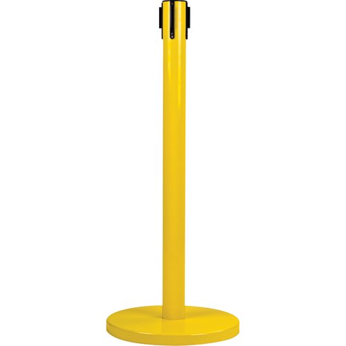 Poteau r&eacute;cepteur pour barri&egrave;res sur pieds pour le contr&ocirc;le des foules, Hauteur de 35", Jaune EastCoast Offshore Supplies