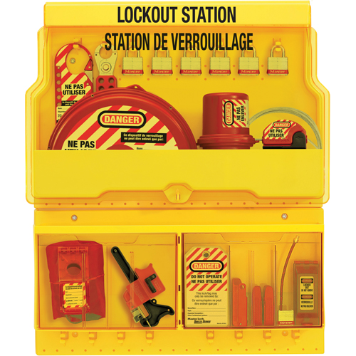 Deluxe Lockout Stations, Aluminum Padlocks, 32 Padlock Capacity, Padlocks Included EastCoast Offshore Supplies