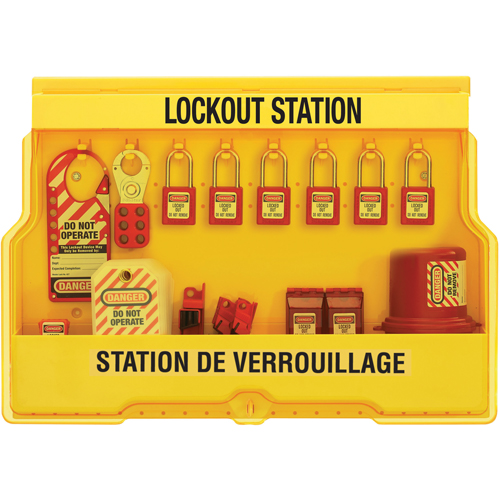 Electrical Focus Lockout Stations, Thermoplastic Padlocks, 16 Padlock Capacity, Padlocks Included EastCoast Offshore Supplies