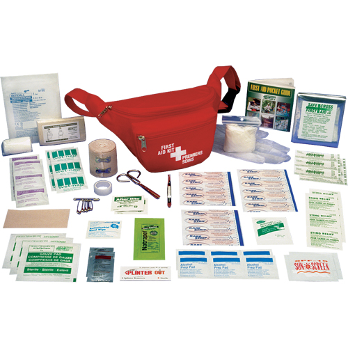 Trousses de premiers soins pour randonneur p&eacute;destre, Dispositif m&eacute;dical Classe 1, Sac en nylon EastCoast Offshore Supplies