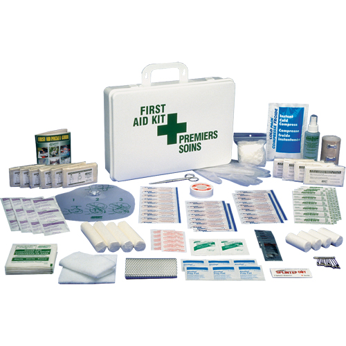 Trousses de premiers soins standards pour le bureau, Dispositif m&eacute;dical Classe 1, Boîte en plastique EastCoast Offshore Supplies