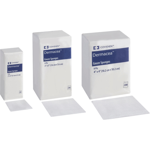 &eacute;ponges de gaze, Tampon, 3" lo x 3" la, Dispositif m&eacute;dical Classe 1 EastCoast Offshore Supplies