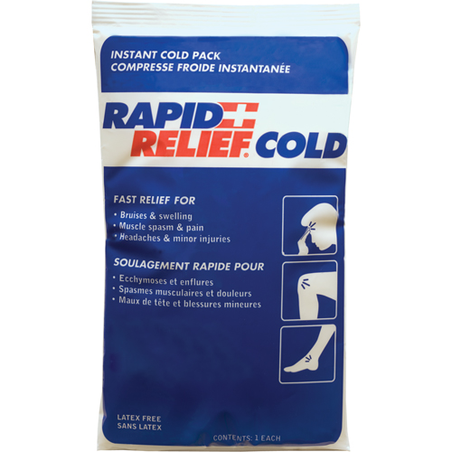Rapid Relief&reg; Instant Chill Pack, Cold, Single Use, 9" x 6" EastCoast Offshore Supplies
