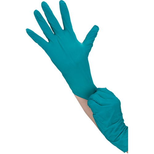 TouchNTuff Disposable Gloves, 7, Nitrile, 5-mil, Powdered, Green EastCoast Offshore Supplies
