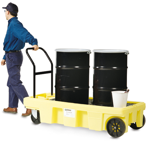 Chariots Poly-Spillcart, 66,5" lo x 29" la x 43,9" h, Cap. de d&eacute;versement 57 gal. US EastCoast Offshore Supplies