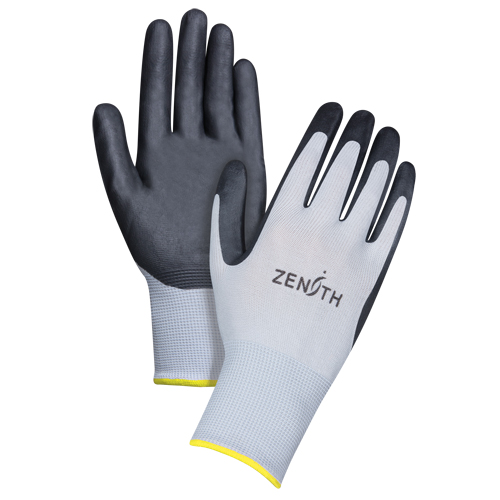 Gants l&eacute;gers enduits et respirants, 11/2T-Grand, R&ecirc;vetement Mousse de nitrile, Calibre 13, Enveloppe en Polyester EastCoast Offshore Supplies