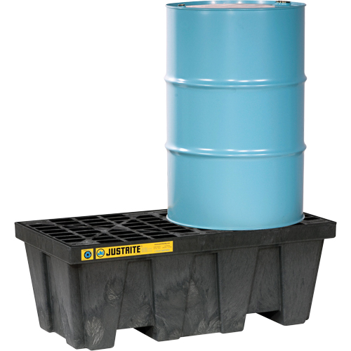 EcoPolyBlend Spill Control Pallets - With Drain, 66 US gal. Spill Capacity, 49" x 25" x 18" EastCoast Offshore Supplies