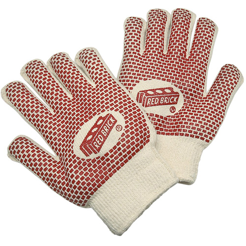 Gants r&eacute;versibles en tissu &eacute;ponge Red Brick, Coton, Deux c&ocirc;t&eacute;s, Calibre 10, Grand EastCoast Offshore Supplies