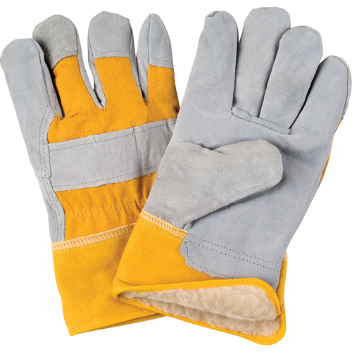 Gants d'ajusteur doubl&eacute;s pour l'hiver de premi&egrave;re qualit&eacute;, T-Grand, Paume en Cuir de vache refendu, Doublure en Boa EastCoast Offshore Supplies