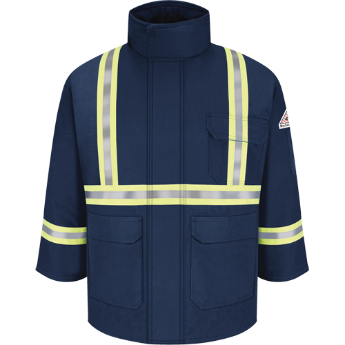Parkas ignifuges avec bandes r&eacute;fl&eacute;chissantes, Hommes, 3T-Grand, Bleu marine EastCoast Offshore Supplies