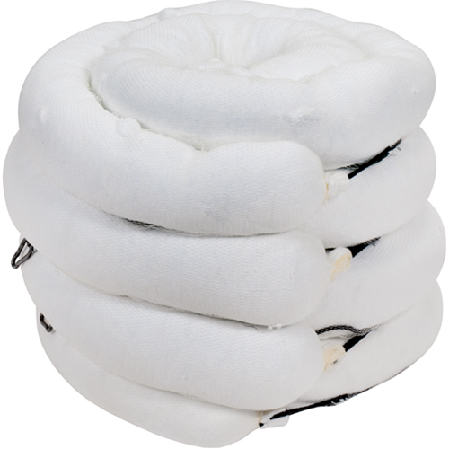 Barrage absorbant de premi&egrave;re qualit&eacute;, Huile seulement, 10' lo x 5" la, Absorption 35 gal., 4 /pqt EastCoast Offshore Supplies