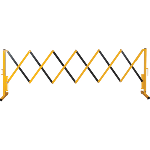 Barri&egrave;re extensible, 37" h x 11' lo, Noir/Jaune EastCoast Offshore Supplies