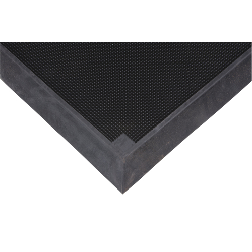 Foot Sanitizing Matting, Rubber, 2-2/3' W x 3-1/4' L x 2-1/2" Thick, Black EastCoast Offshore Supplies