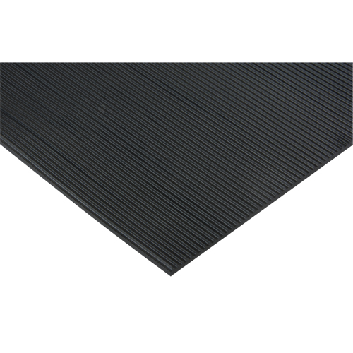Fine Ribbed Matting, Runner, 4' x lin.ft x 1/8", Black EastCoast Offshore Supplies