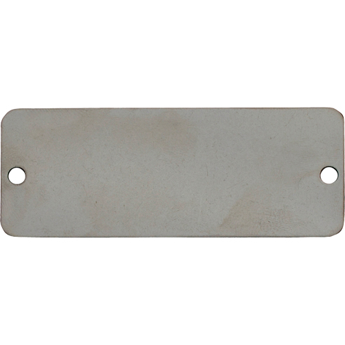 &eacute;tiquettes vierges, Acier inoxydable, 3" la x 1" h EastCoast Offshore Supplies
