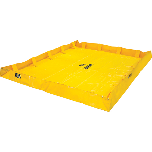 QuickBerm&reg; Lite Containment Berm, 398 US gal. Capacity, 8' W x 10' L x 8" H, Snap-Up Bracket EastCoast Offshore Supplies