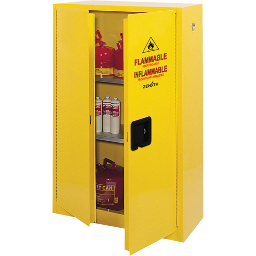 Flammable Storage Cabinet, 45 gal., 2 Door, 43" W x 65" H x 18" D EastCoast Offshore Supplies