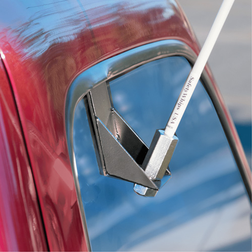 Safety Whip&reg; Light-Duty Whips, Window Mount, 5' High, Orange EastCoast Offshore Supplies