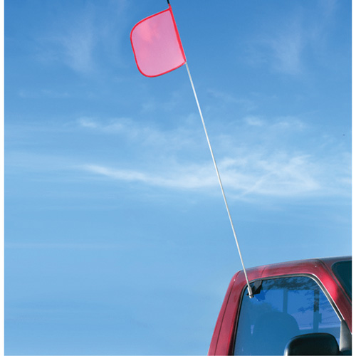 Safety Whip&reg; Light-Duty Whips, Window Mount, 5' High, Orange EastCoast Offshore Supplies