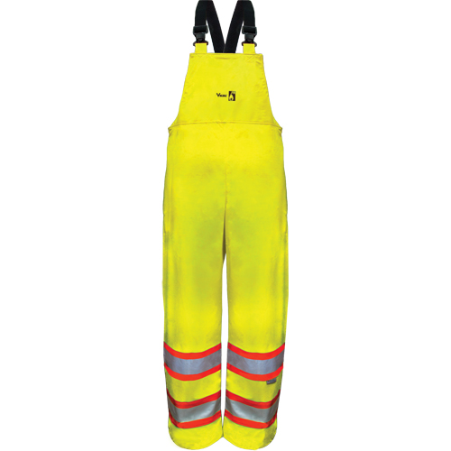 Hi-Vis FR/PU Safety Rain Bib Pants, Small, High Visibility Lime-Yellow EastCoast Offshore Supplies