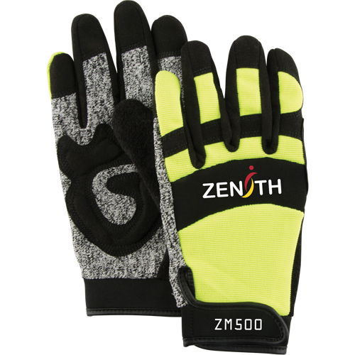 Gants de m&eacute;canicien ZM500 haute visibilit&eacute; r&eacute;sistants aux coupures, Paume PEHP, Taille 2T-Grand EastCoast Offshore Supplies