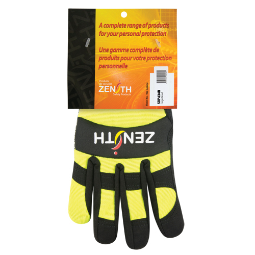 Gants de m&eacute;canicien ZM500 haute visibilit&eacute; r&eacute;sistants aux coupures, Paume PEHP, Taille 2T-Grand EastCoast Offshore Supplies