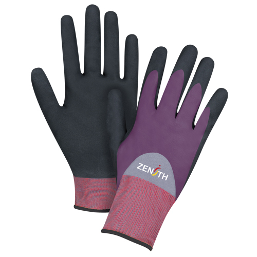 Gants enduits de premi&egrave;re qualit&eacute; ZX-2, 10/T-Grand, R&ecirc;vetement Nitrile/Mousse de nitrile, Calibre 18, Enveloppe en Nylon EastCoast Offshore Supplies