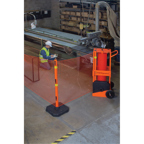 Portable Safety Zone, 100' L, Steel, Orange EastCoast Offshore Supplies