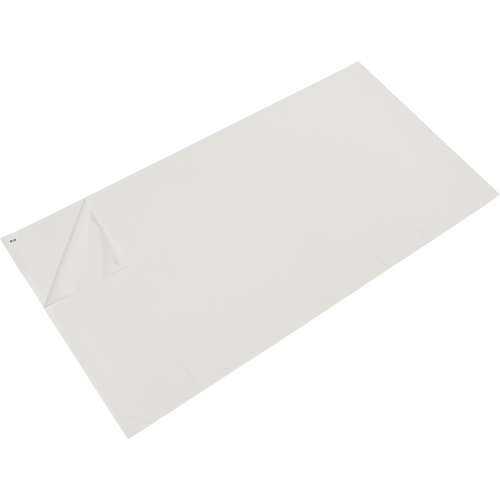 Tapis pelables de rechange pour salle blanche, &eacute;paisseur 1,57 mils, 2' la, 3-3/4' lo x Blanc EastCoast Offshore Supplies