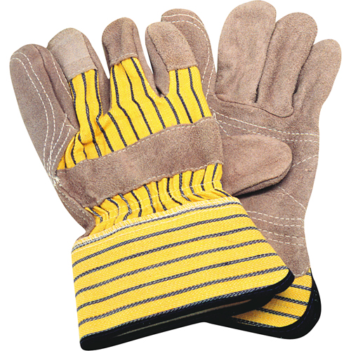 Gants d'ajusteur avec paume double, Grand, Paume en Cuir de vache refendu, Doublure en Coton EastCoast Offshore Supplies