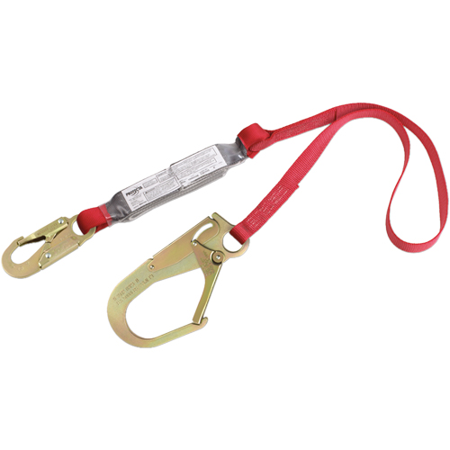 PRO Shock Absorbing Lanyards, 6', Gate Hook Center, Snap Hook Leg Ends, Polyester EastCoast Offshore Supplies
