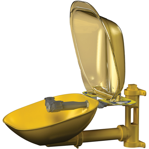 Poste de douche oculaire Halo, Installation Montage mural, Bol Plastique EastCoast Offshore Supplies