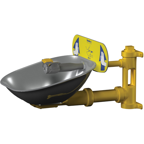 Halo Eyewash Stations, Wall-Mount Installation, Stainless Steel Bowl EastCoast Offshore Supplies
