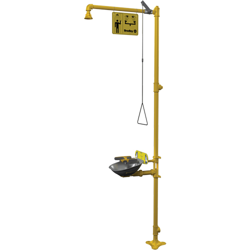 Halo Combination Emergency Shower & Eyewash Station EastCoast Offshore Supplies