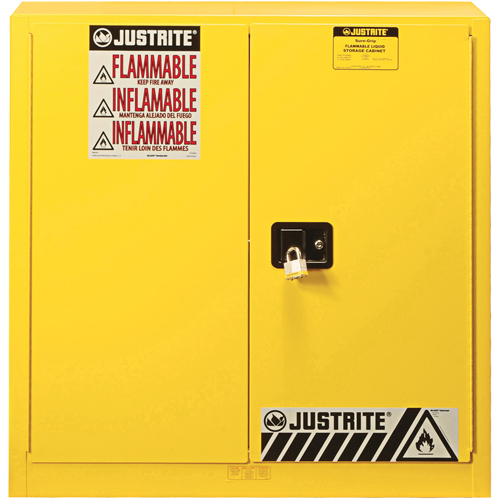 Armoire de s&eacute;curit&eacute; pour produits inflammables Ex Sure-Grip, 30 gal., 2 Porte(s), 36" La x 35" h x 24" p EastCoast Offshore Supplies