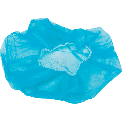 Non-Woven Bouffant Caps, Polypropylene, 21"/Large, Blue EastCoast Offshore Supplies