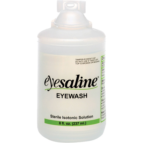 Saline Eyewash Bottles, Full Bottle, 8 oz. EastCoast Offshore Supplies