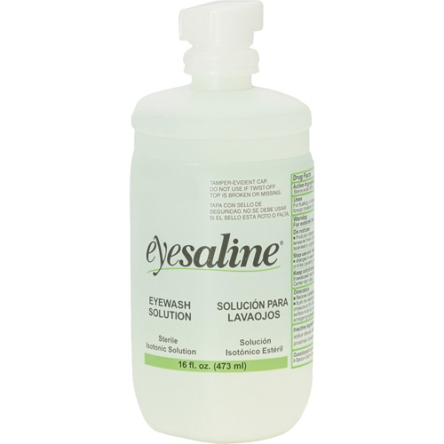 Saline Eyewash Bottles, Full Bottle, 16 oz. EastCoast Offshore Supplies